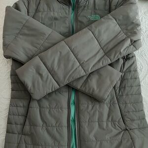 The North Face Grey/Mint Green Jacket